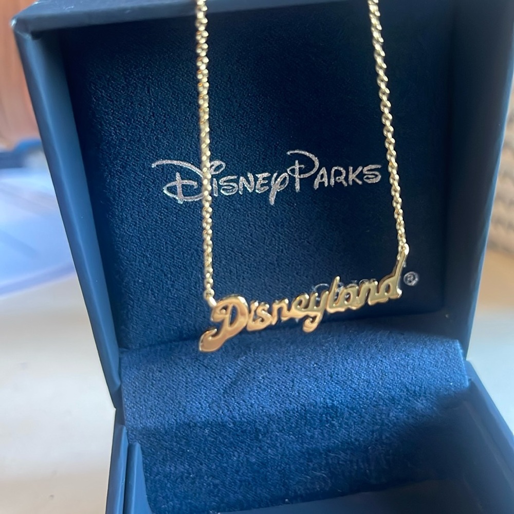Disneyland yellow gold necklace by Crislu
